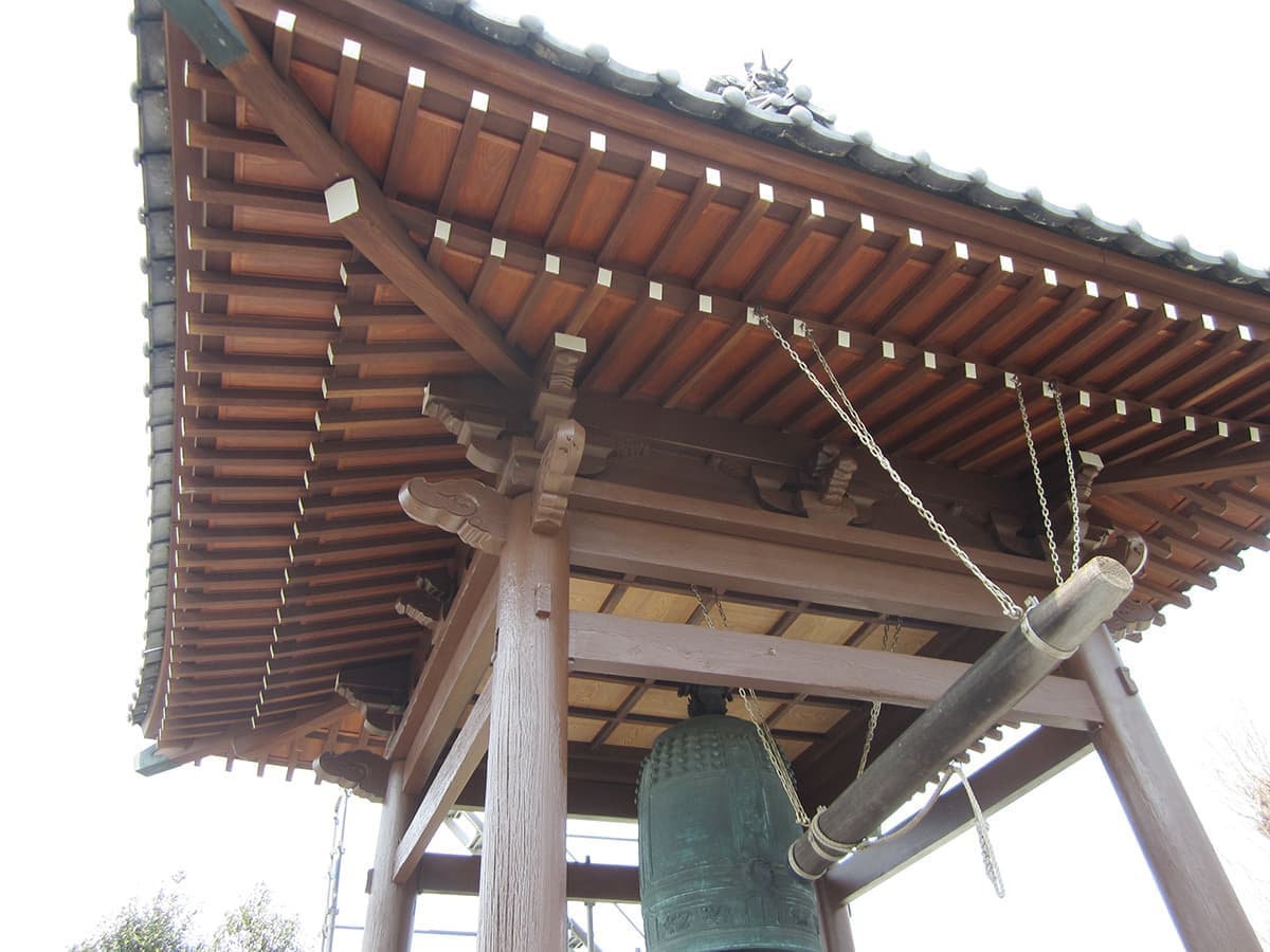 富士宮の和光美装による神社・仏閣の改修工事の鐘撞堂のイメージ画像