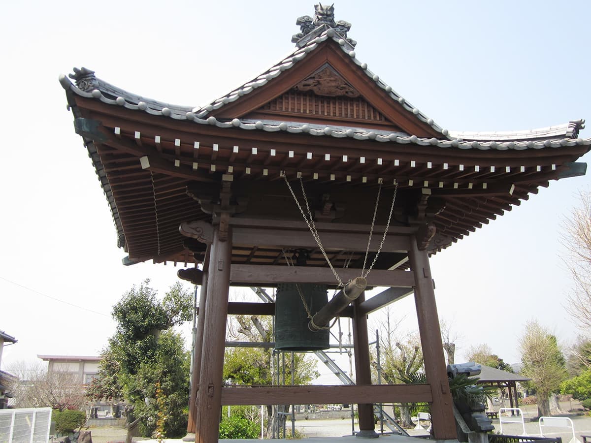 富士宮の和光美装による神社・仏閣の改修工事の鐘撞堂のイメージ画像（別アングル）