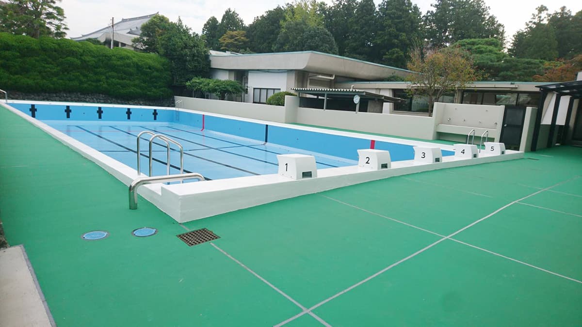 富士宮の和光美装によるプール改修工事の施工後のプールのイメージ画像２