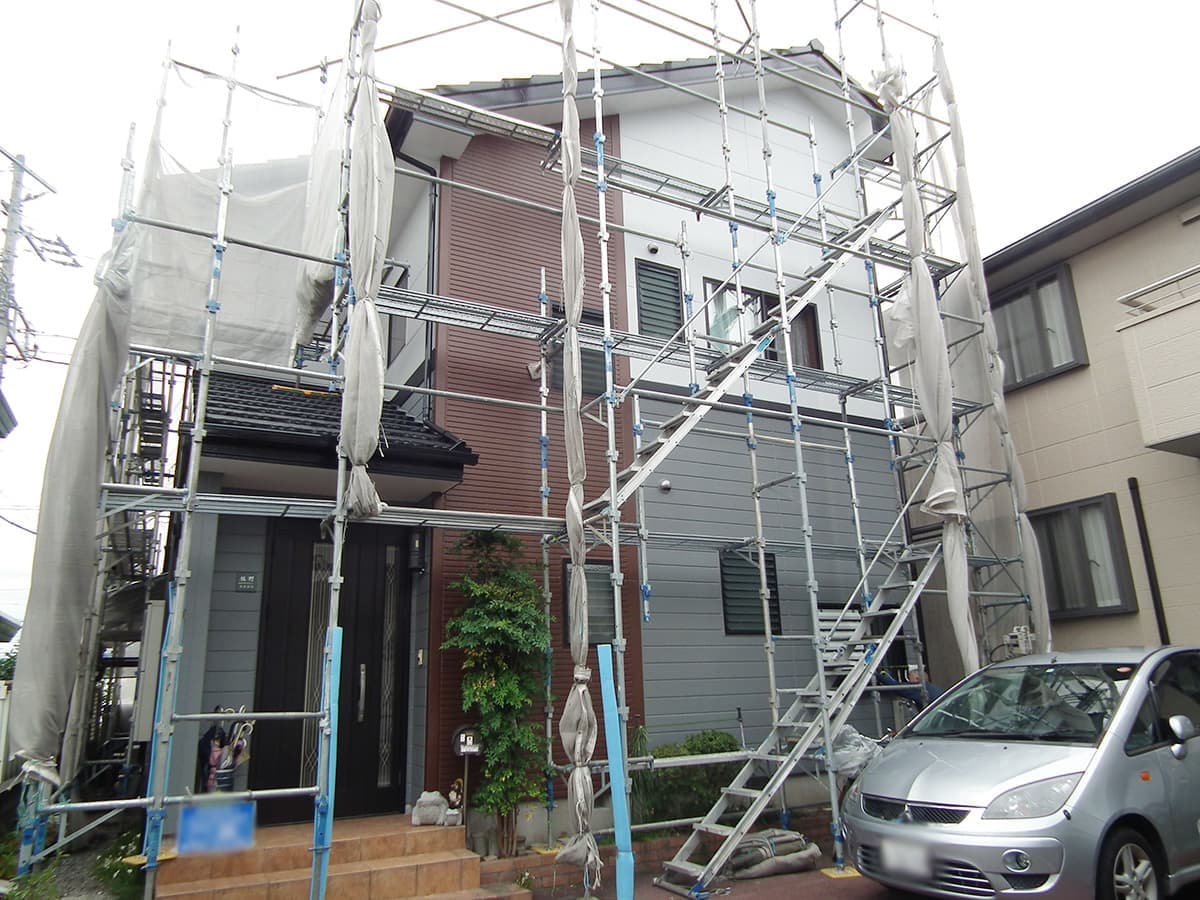 富士宮の和光美装による住宅リフォームの外壁塗装工事の施工後のイメージ画像１